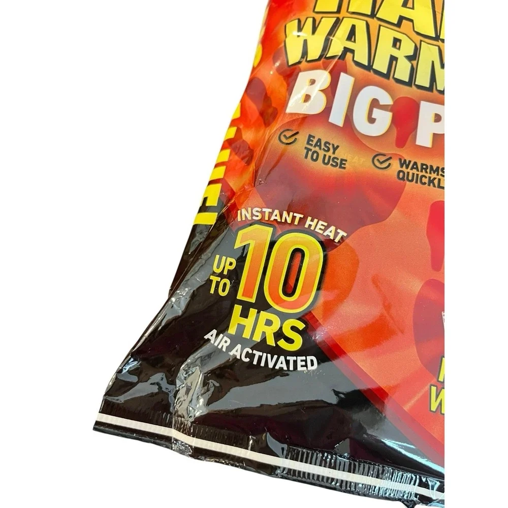 New Grabber Air Activated Hand or Feet Warmers Big Pack 20 Pairs (40 Warmers)